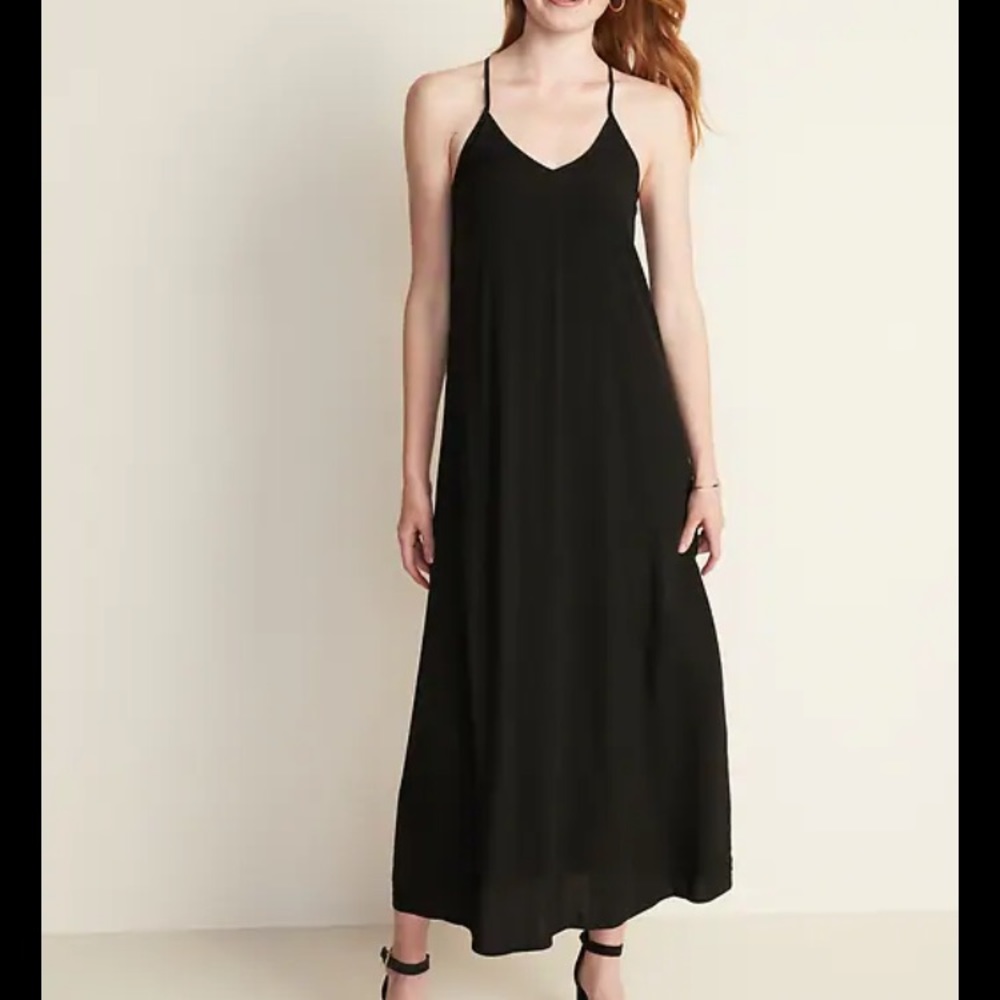 Sleeveless V-Neck Maxi Shift Dress for Women
